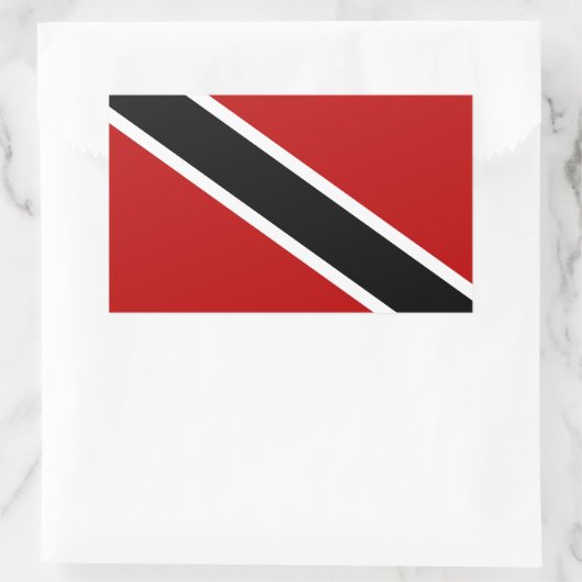 Trinidad und Tobago Flag Rechteckiger Aufkleber (Tasche)