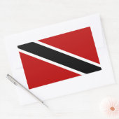 Trinidad und Tobago Flag Rechteckiger Aufkleber (Umschlag)