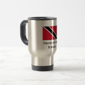 Trinidad und Tobago Flag Reisebecher (Vorderseite Links)