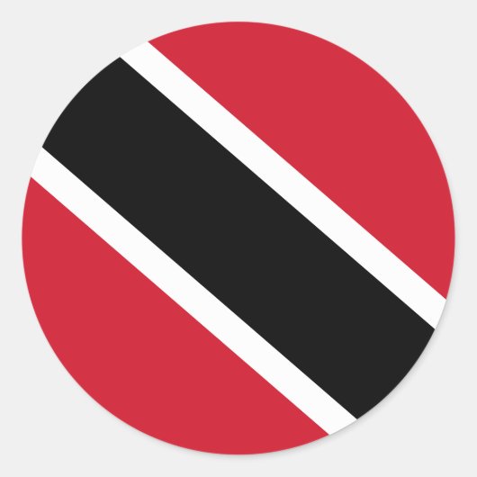 Trinidad und Tobago Flag Runder Aufkleber (Vorderseite)