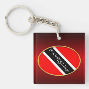 Trinidad und Tobago Flag Schlüsselanhänger