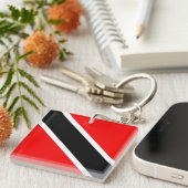 Trinidad und Tobago Flag Schlüsselanhänger (Vorderseite rechts)