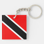 Trinidad und Tobago Flag Schlüsselanhänger (Rückseite)