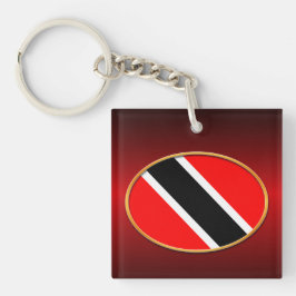 Trinidad und Tobago Flag Schlüsselanhänger
