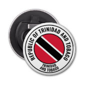 Trinidad und Tobago Flag Schönes Patriotisches Flaschenöffner (Vorderseite)