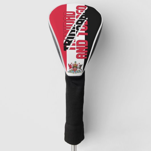 Trinidad und Tobago Flag Schönes Patriotisches Golf Headcover (Vorderseite)