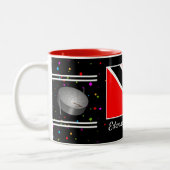 Trinidad und Tobago Flag & Steelpan (Ihr Name) Zweifarbige Tasse (Links)