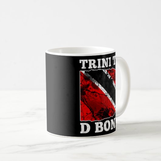 Trinidad und Tobago Flag - Trini bis D Bone Kaffeetasse (VorderseiteRechts)