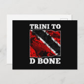 Trinidad und Tobago Flag - Trini to D Bone Postkarte (Vorne/Hinten)