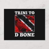 Trinidad und Tobago Flag - Trini to D Bone Postkarte (Vorderseite)