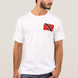 Trinidad und Tobago Flag und T - Shirt Karte