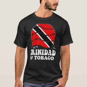 Trinidad und Tobago Flag Vintag Rainbow Trinidadi T-Shirt