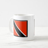 Trinidad und Tobago-Flagge Kaffeetasse (Vorderseite Links)