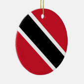 Trinidad und Tobago-Flagge Keramik Ornament (Rechts)