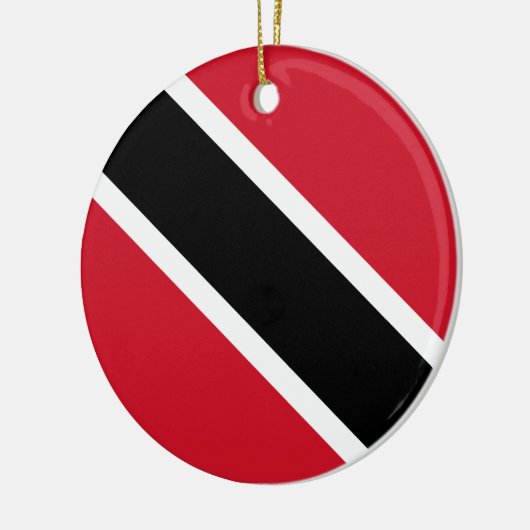 Trinidad und Tobago-Flagge Keramik Ornament (Links)