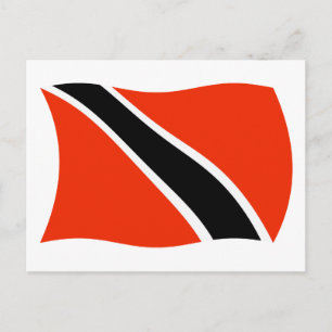Trinidad und Tobago Flagge Postkarte