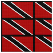 Trinidad und Tobago-Flagge Stoff (Nahaufnahme)