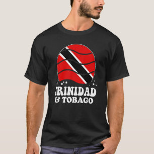 Trinidad und Tobago Flagge Vintage Regenbogen Trin T-Shirt