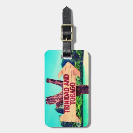 Trinidad und Tobago Gepäckanhänger (Vorderseite vertikal)