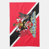 Trinidad und Tobago Geschirrtuch (Vertikal)