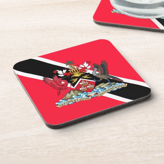 Trinidad und Tobago Getränkeuntersetzer (Linke Seite)