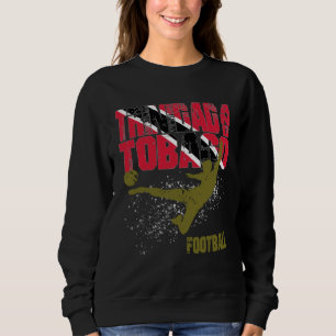 Trinidad und Tobago Gold Fußball- und Fußballspiel Sweatshirt