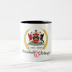 Trinidad und Tobago Independence Gold Wrader Zweifarbige Tasse