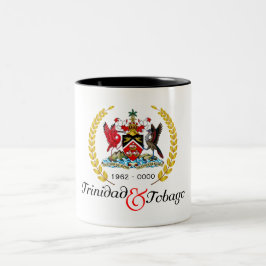 Trinidad und Tobago Independence Gold Wreath Zweifarbige Tasse