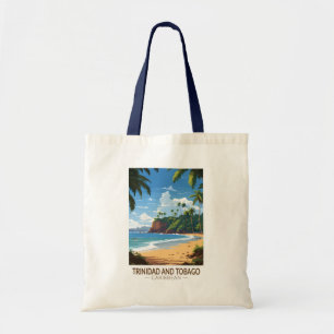 Trinidad und Tobago Karibik Reise Kunst Vintage Tragetasche