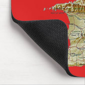 Trinidad und Tobago-Karte Mousepad (Ecke)
