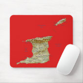 Trinidad und Tobago-Karte Mousepad (Mit Mouse)
