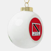 Trinidad und Tobago Keramik Kugel-Ornament (Links)