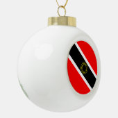 Trinidad und Tobago Keramik Kugel-Ornament (Links)