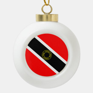 Trinidad und Tobago Keramik Kugel-Ornament