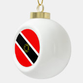 Trinidad und Tobago Keramik Kugel-Ornament (Rechts)
