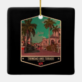 Trinidad und Tobago Keramikornament (Rückseite)