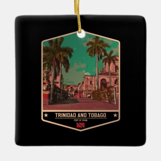 Trinidad und Tobago Keramikornament (Vorderseite)