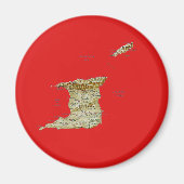 Trinidad und Tobago Map Magnet (Vorne)