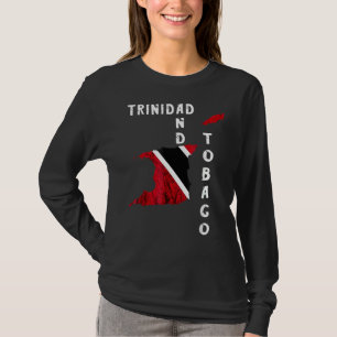 Trinidad und Tobago Map Pride Trinidadian Roots Fl T-Shirt
