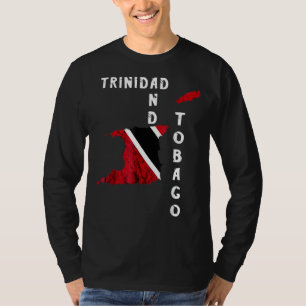 Trinidad und Tobago Map Pride Trinidadian Roots Fl T-Shirt