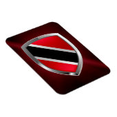 Trinidad und Tobago Metallic Emblem Magnet (Rechte Seite)