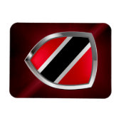Trinidad und Tobago Metallic Emblem Magnet (Horizontal)