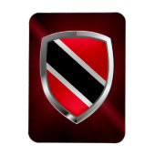 Trinidad und Tobago Metallic Emblem Magnet (Vertikal)