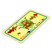 Trinidad und Tobago Monkey See Monkey Do Magnet (Linke Seite)