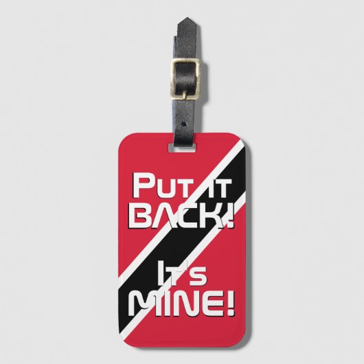 Trinidad und Tobago National Flag Funny Patriotic Gepäckanhänger (Vorderseite Vertikal)