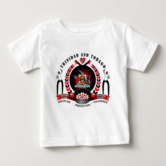 Trinidad und Tobago - Nationalstolz Baby T-shirt (Vorderseite)