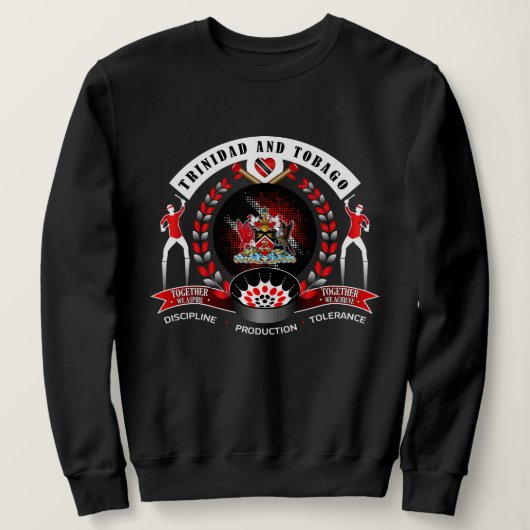 Trinidad und Tobago - Nationalstolz Sweatshirt (Design vorne)