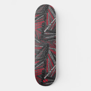 Trinidad und Tobago Nationalstolz Wordcloud Skateboard