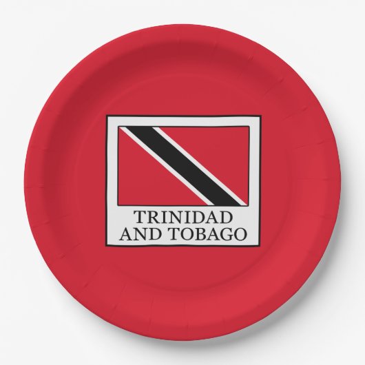 Trinidad und Tobago Pappteller (Vorderseite)