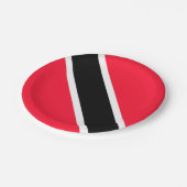 Trinidad und Tobago Pappteller (Schrägansicht)